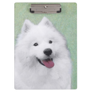 Pranchetas Pintura Samoyed - Arte Cachorra Original