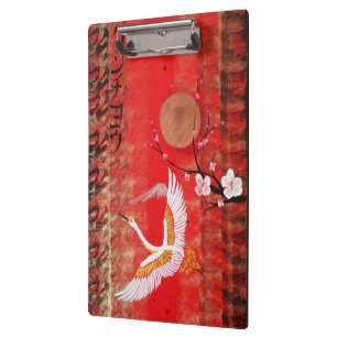 Pranchetas Pintura vermelha japonesa de Japão sakura do sol