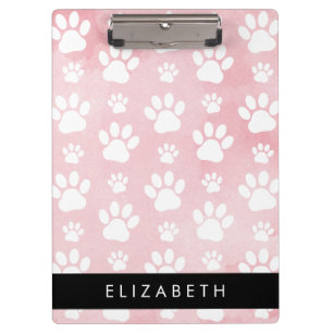 Pranchetas Pinturas De Cães, Patas Brancas, Aquarelas Rosa, S