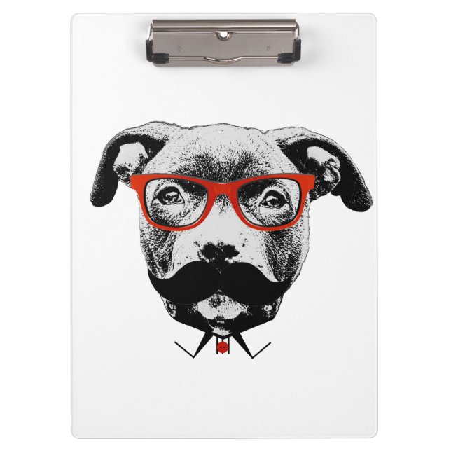 Pranchetas Pitbull Terrier do hipster (Frente)