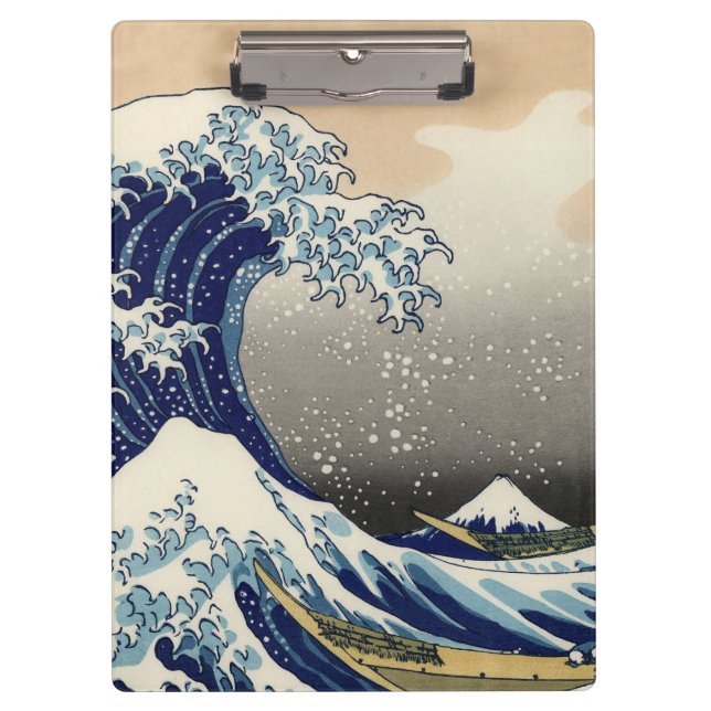 Pranchetas PixDezines Vintage, Excelente Wave, Hokusai 葛 飾 北  (Frente)