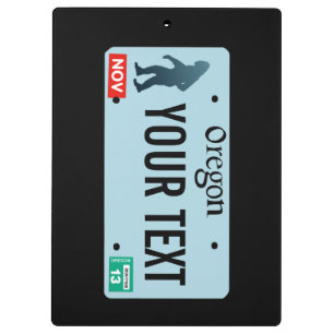 Pranchetas Placa de Licença do Oregon Sasquatch