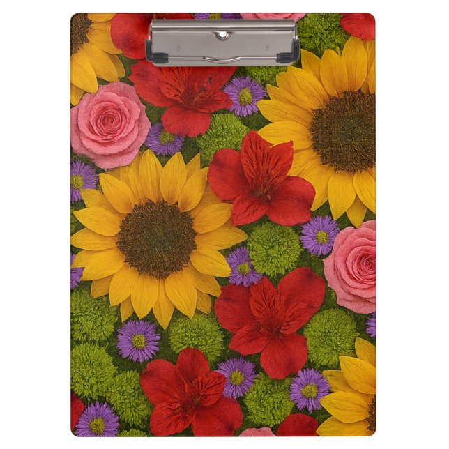 Pranchetas Planner Sunflower e Rosa (Frente)