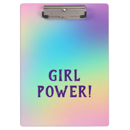 Pranchetas Poder das Meninas! Pastel Rainbow