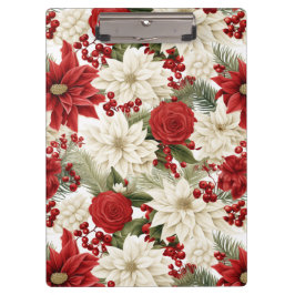 Pranchetas Poinsettia de Natal – Design Floral de Feriado