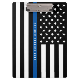 Pranchetas Polícia - Linha Azul Linha Azul - Nome Personaliza