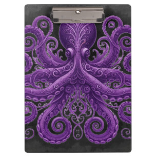 Pranchetas Polvo Roxo Vitoriano Steampunk Kraken
