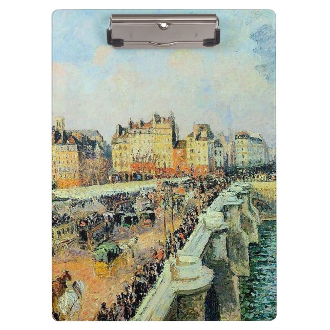 Pranchetas Pont Neuf, Tarde, Sunlight Camille Pissarro (Frente)