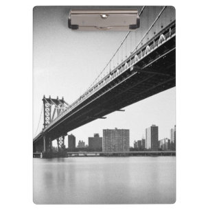 Pranchetas Ponte de Manhattan e skyline, New York, E.U.