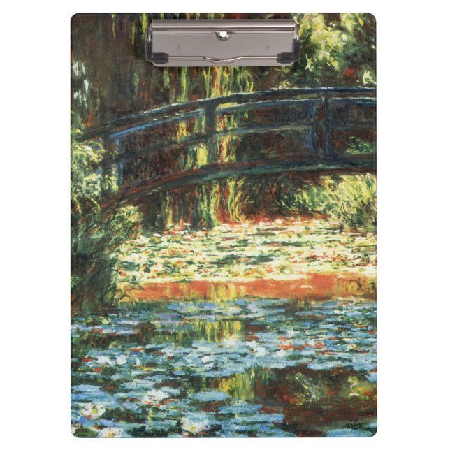 Pranchetas Ponte sobre o Waterlily Pond, por Claude Monet (Frente)
