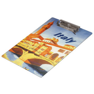 Pranchetas Ponte viagens vintage Florence Firenze Itália