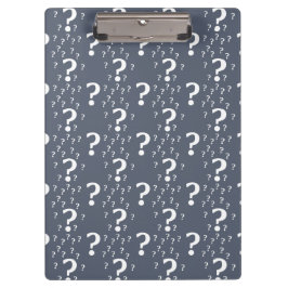 Pranchetas Ponto de interrogação misterioso quebra-cabeça azu