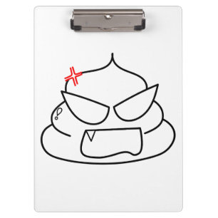 Pranchetas Poop zangado - Brootsch, o PooPoo