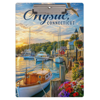 Pranchetas Pôr do Sol no Porto de Mystic, Connecticut