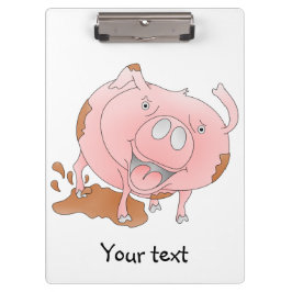 Pranchetas Porco repleto em poça lamacenta