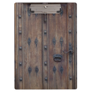 Pranchetas Porta de madeira espanhola velha com parafusos