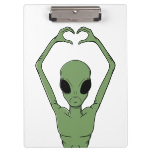 Pranchetas Pose do Coração Alien