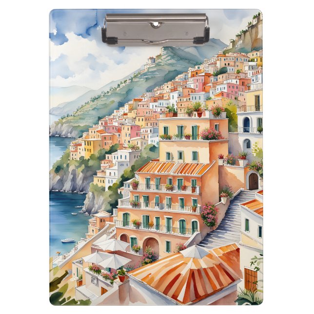 Pranchetas Positano: Charme de Aquarela na Costa Amalfi da It (Frente)