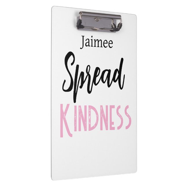 Pranchetas Positive Vibes Spread Kindness Clipboard  (Direita)