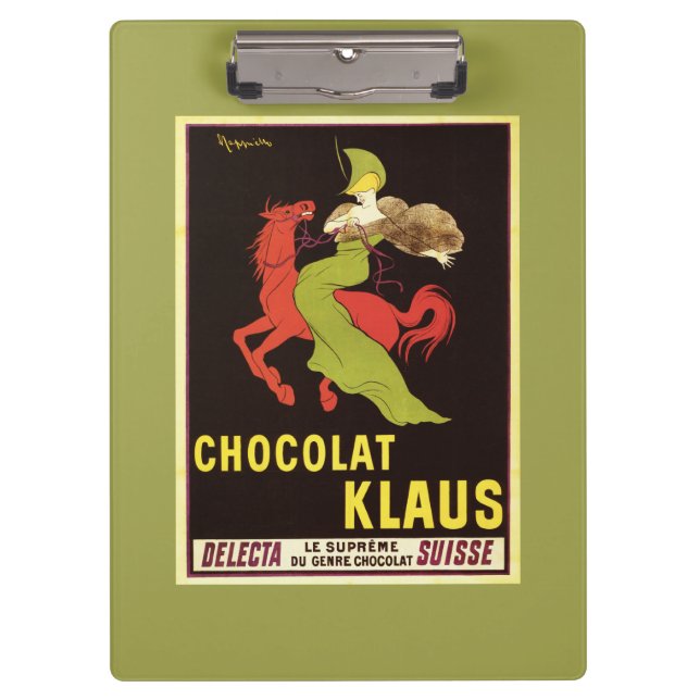 Pranchetas Poster da propaganda de Chocolat Klaus (Frente)