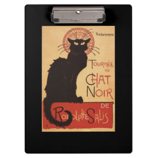 Pranchetas Poster Noir do Promo do gato preto do trupe da