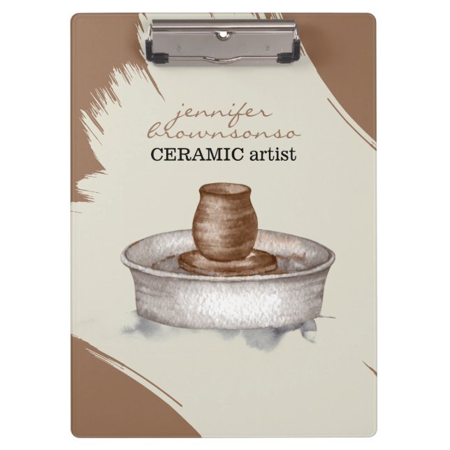 Pranchetas Pottery Ceramic Clay Turner sculpture stylist (Frente)