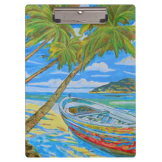 Pranchetas Praia Tropical com Barco