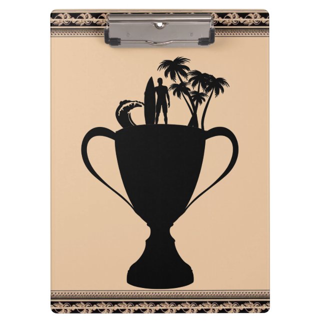 Pranchetas Prancha de Troféu de Surf (Frente)