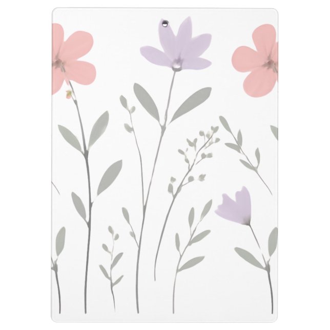 Pranchetas Pranchas Florais Pastel Bloom para Adolescentes (Verso)