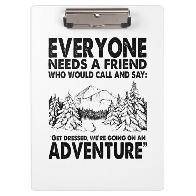 Pranchetas Presente de Acampamento | Todos Precisam de um Ami (Frente)
