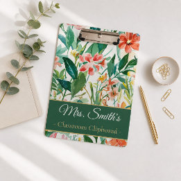 Pranchetas Presente de Apreciação para Professores Floral Per