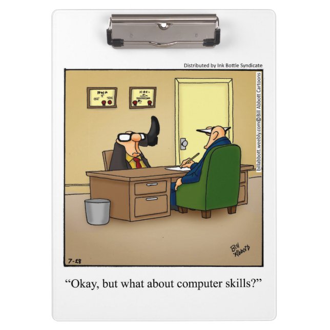 Pranchetas Presente de Clipboard de Humor Funny Business (Frente)