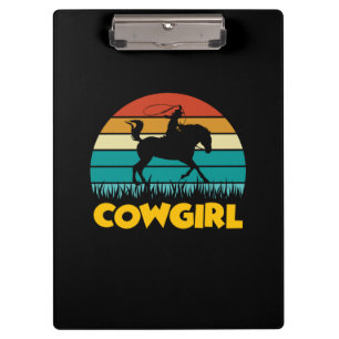 Pranchetas Presente Equestre   Vintage Cowgirl