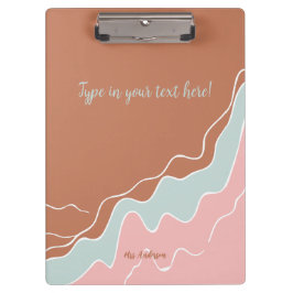 Pranchetas presente personalizado boêmico moderno personaliza