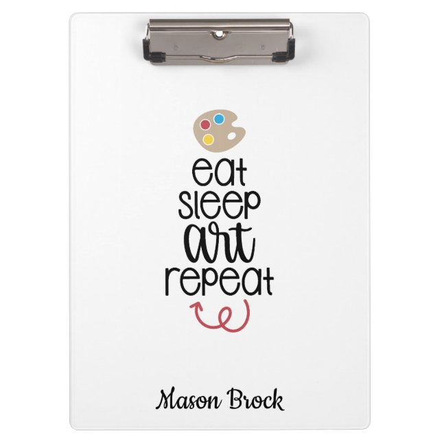 Pranchetas Presente personalizado da escola de arte engraçado (Frente)