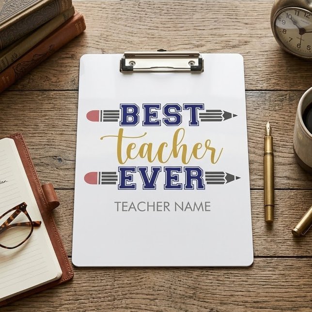 Pranchetas Presente Personalizado Melhor Professor de Todos o (Criador carregado)