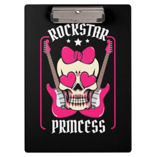 Pranchetas Presente Xmas | Rockstar Princess Skull