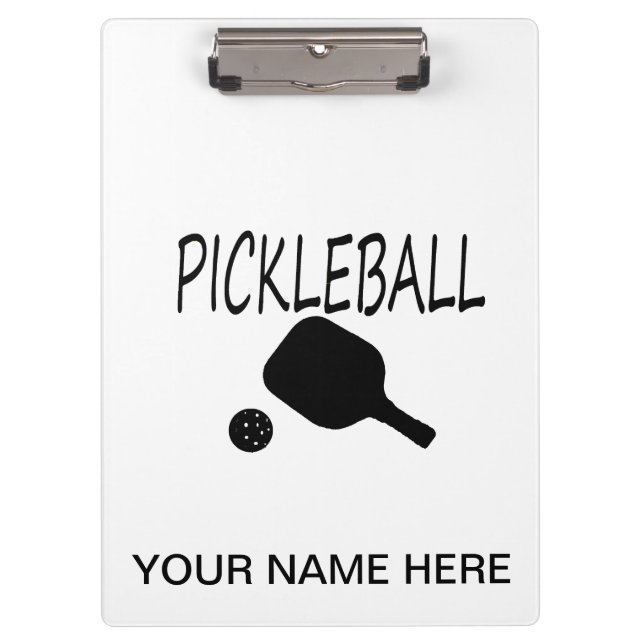 Pranchetas preto da pá e da bola de w do pickleball (Frente)