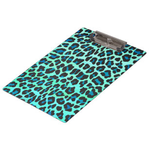 Pranchetas Preto do leopardo e impressão da cerceta