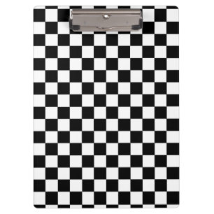 Pranchetas Preto e branco Checkered