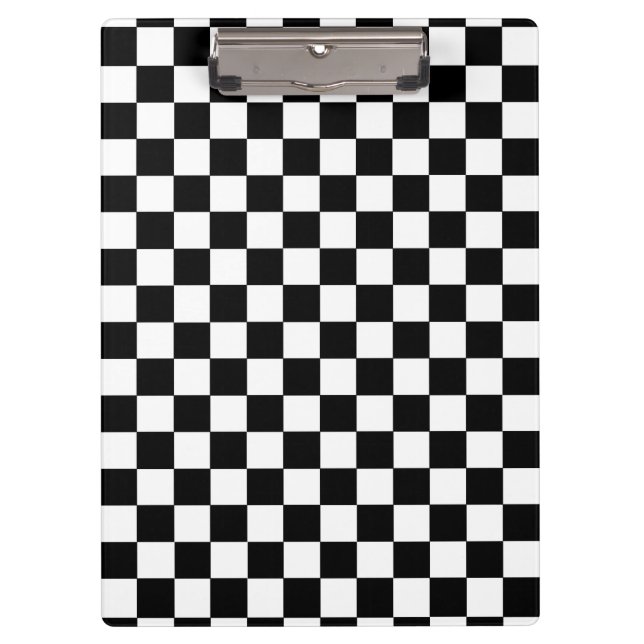 Pranchetas Preto e branco Checkered (Frente)