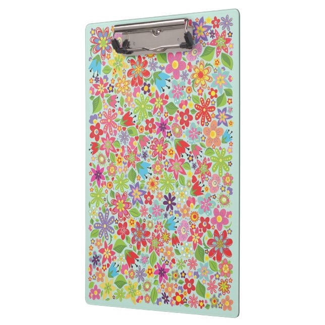 Pranchetas Primavera Floral Bright Flower Office Papers (Esquerda)
