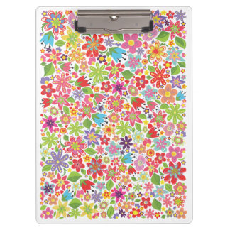 Pranchetas Primavera Floral Bright Flower Office Papers