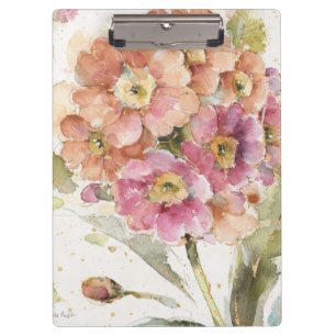 Pranchetas Prímula cor-de-rosa e alaranjada