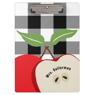 Pranchetas Professor Apple White Buffalo Xadrez Monograma