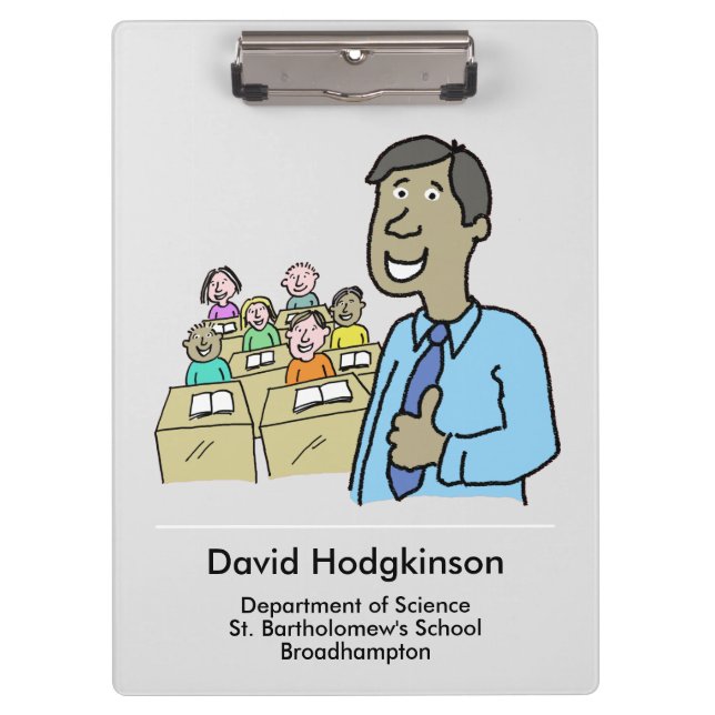 Pranchetas Professor com Tema de Sala de Aula (Frente)