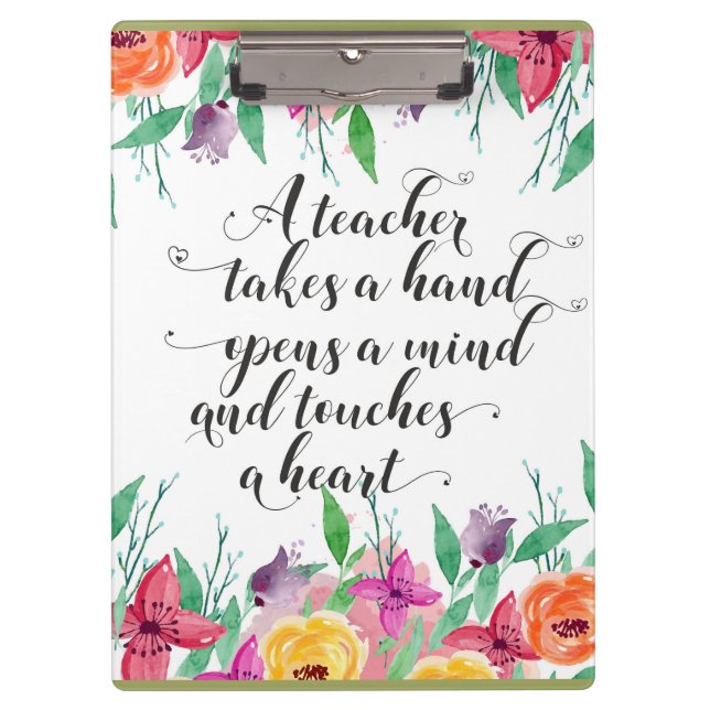 Pranchetas Professor que dá boas-vindas a professor de volta  (Frente)