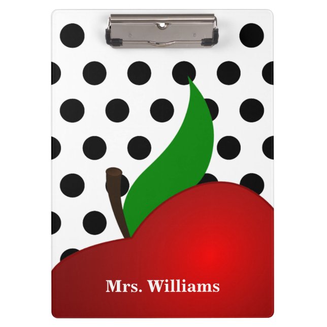 Pranchetas Professor vermelho personalizado de Apple das (Frente)