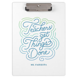 Pranchetas Professores Coloridos Modernos Fazem Coisas