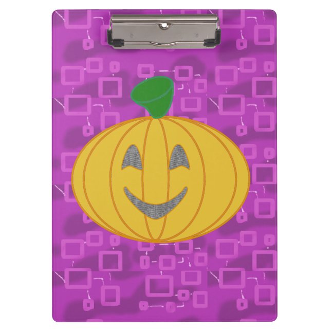 Pranchetas Pumpkin moderno na área de transferência geométric (Frente)